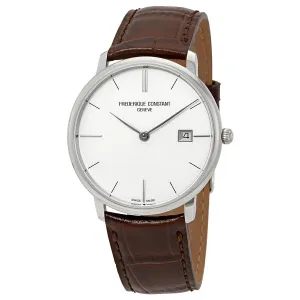 Frederique Constant Slimline White Dial Men's Watch FC-220BRS5S6