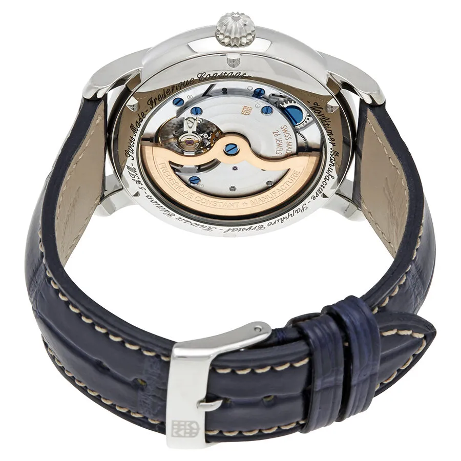 Frederique Constant Worldtimer Silver Dial Men's GMT Watch FC-718KW4H6