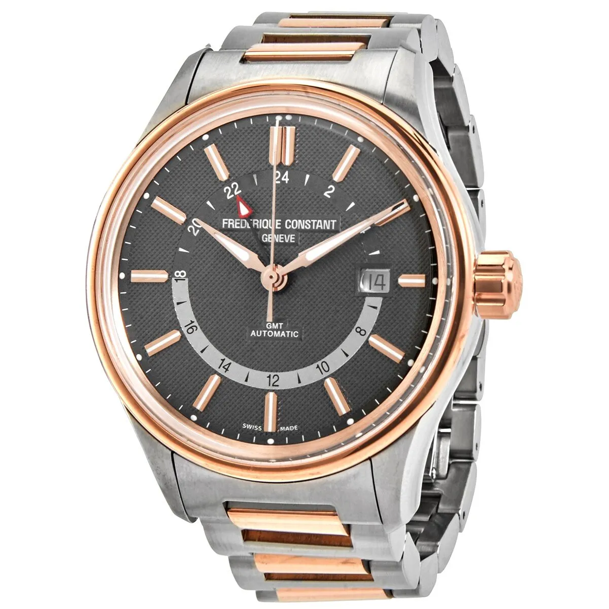 Frederique Constant Yacht Timer GMT Automatic Grey Dial Men's Watch FC-350GT4H2B