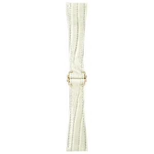 Gagà Milano Watch Beige Lizard Leather Butterfly Strap
