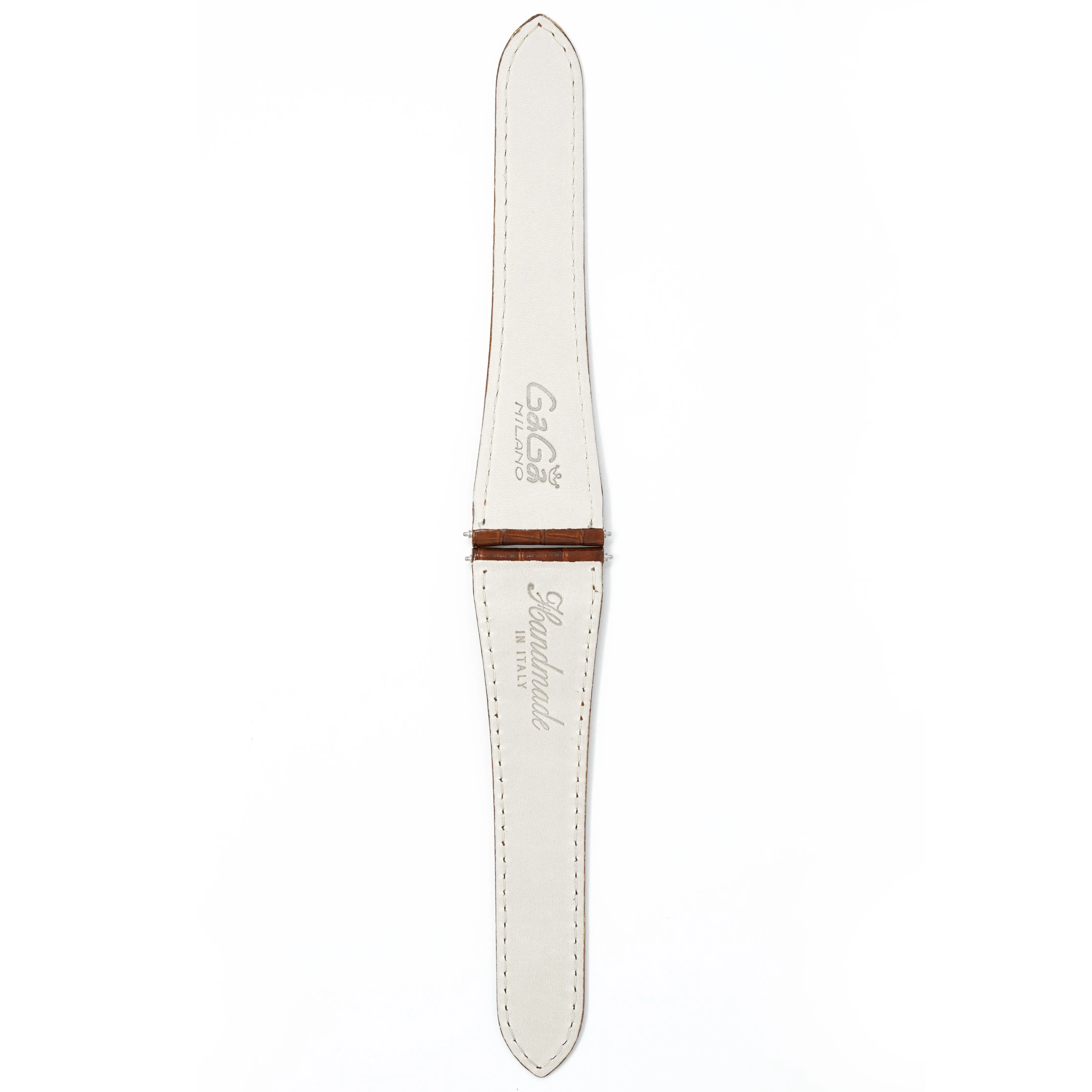 Gagà Milano Watch Brown Lizard Leather Butterfly Strap