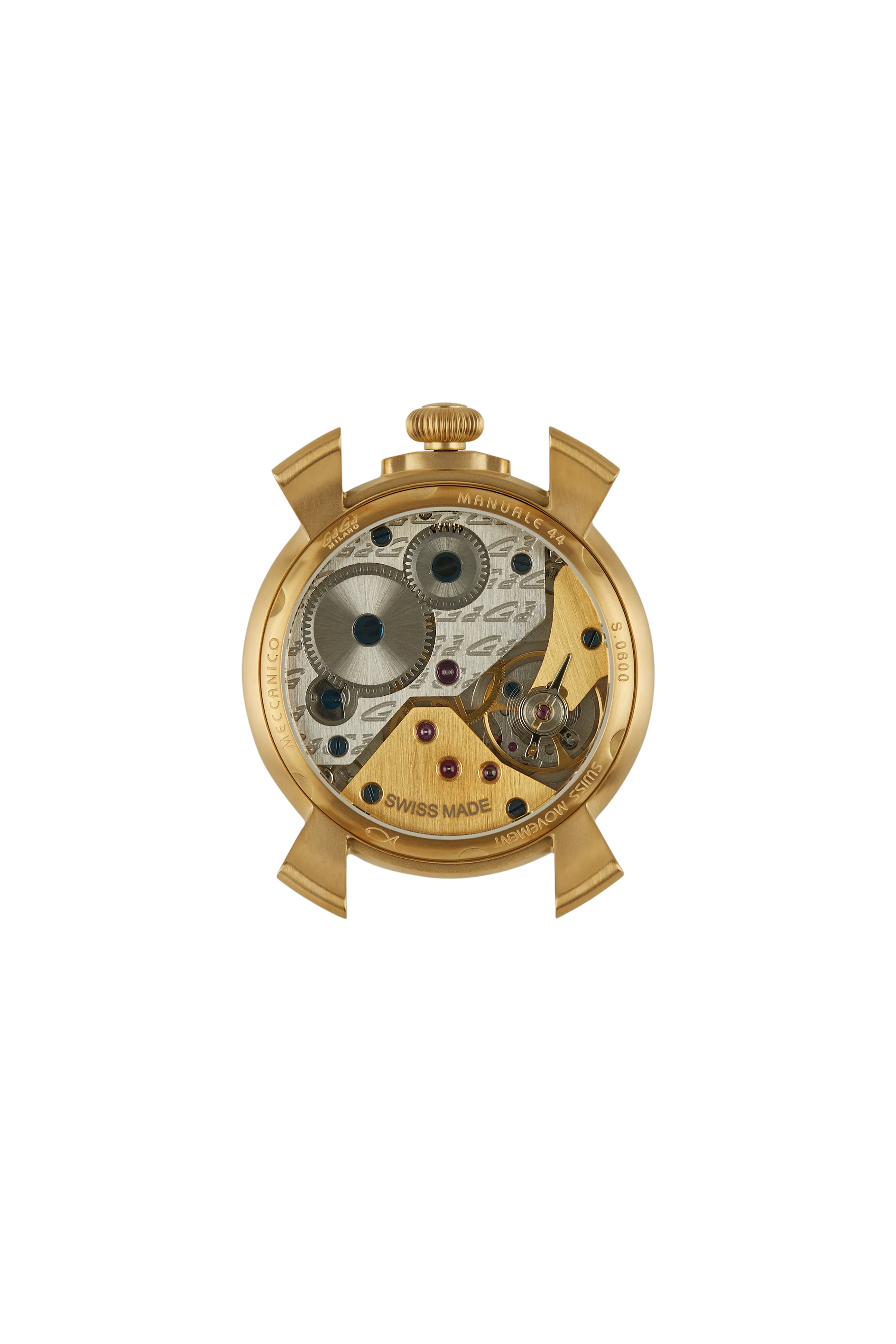 GaGà Milano Watch Manuale Forty-Four 44mm Yellow Gold