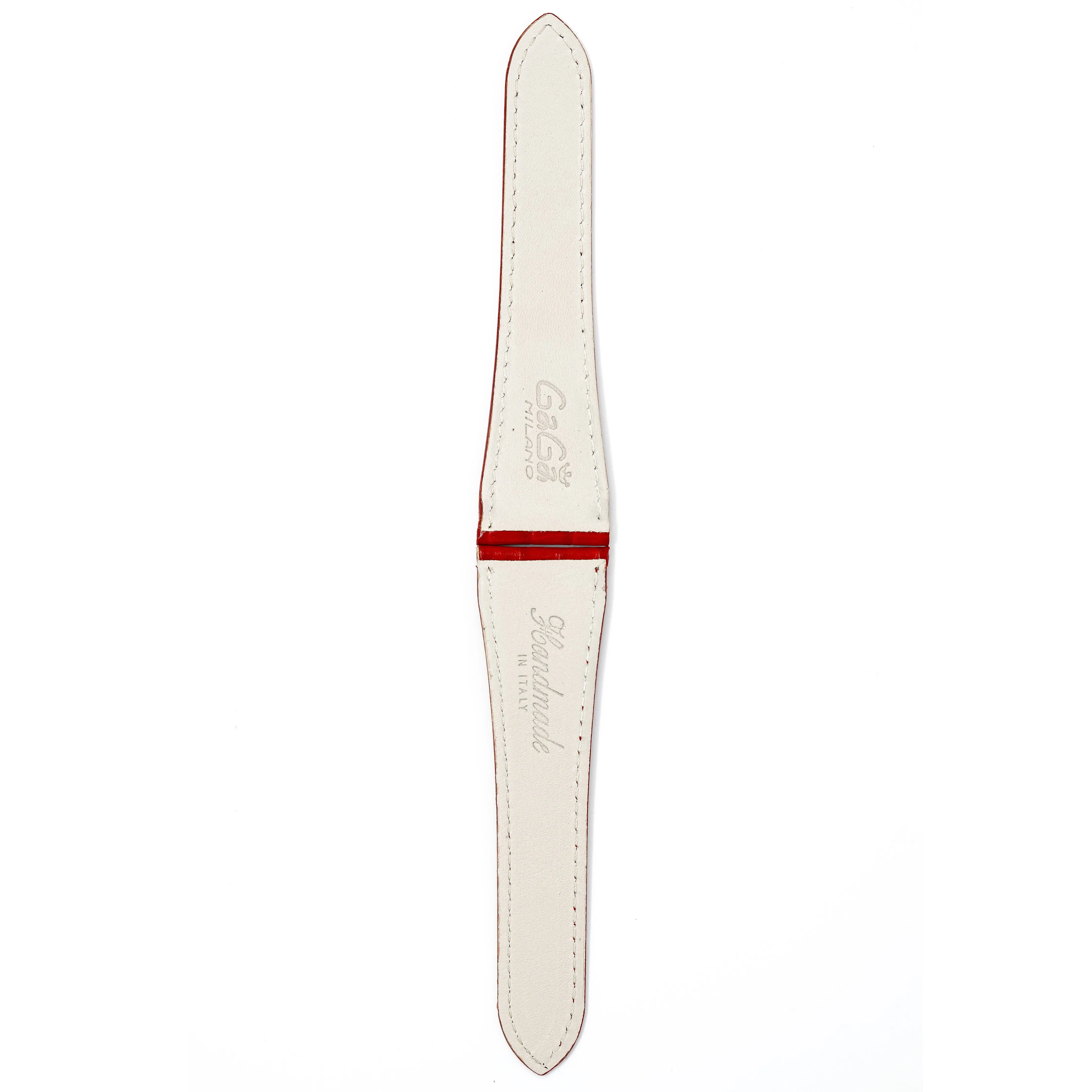 Gagà Milano Watch Red Lizard Leather Butterfly Strap