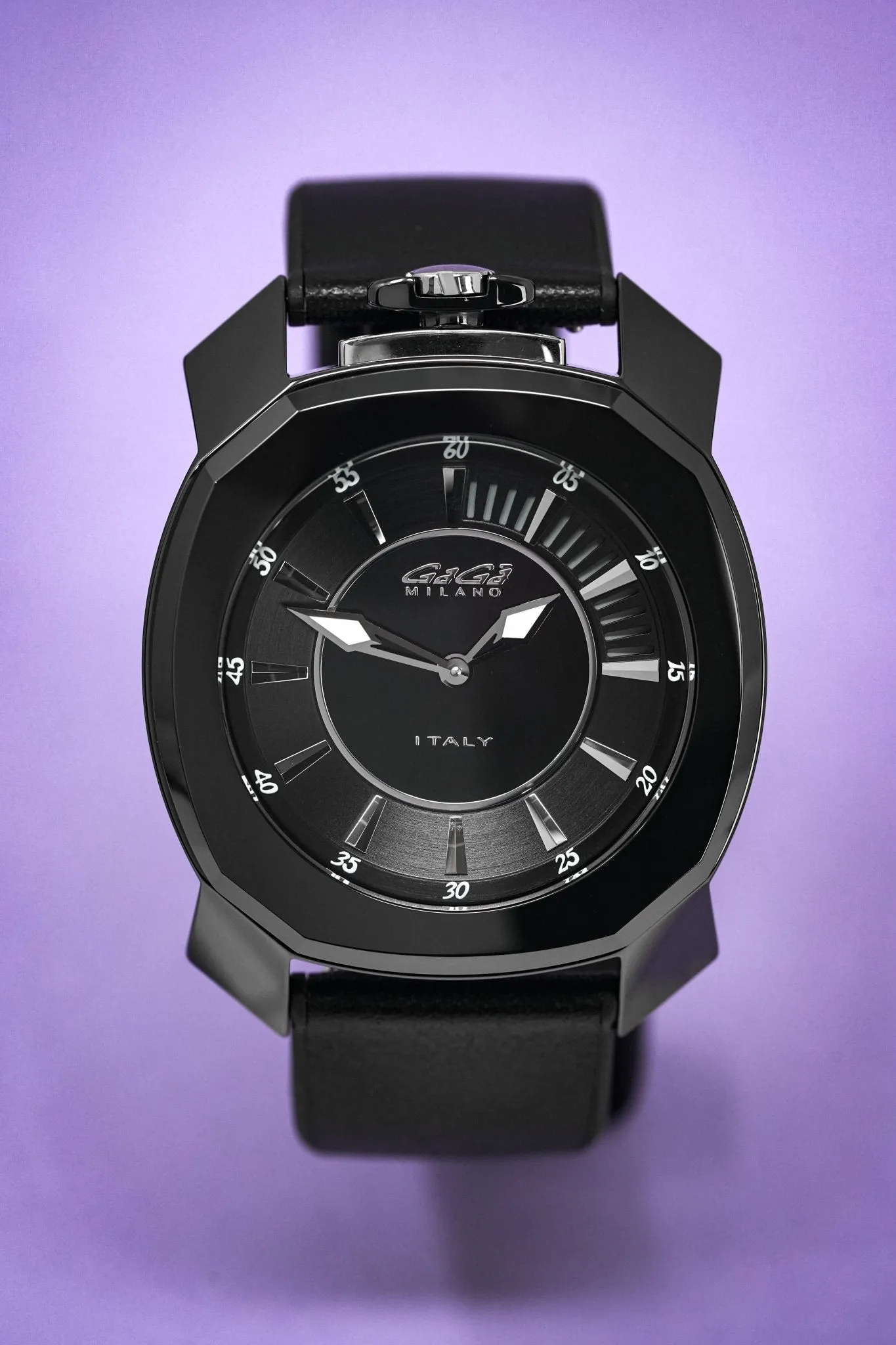 Gaga Milano Watch Frame_One Black Ceramic 7252.01