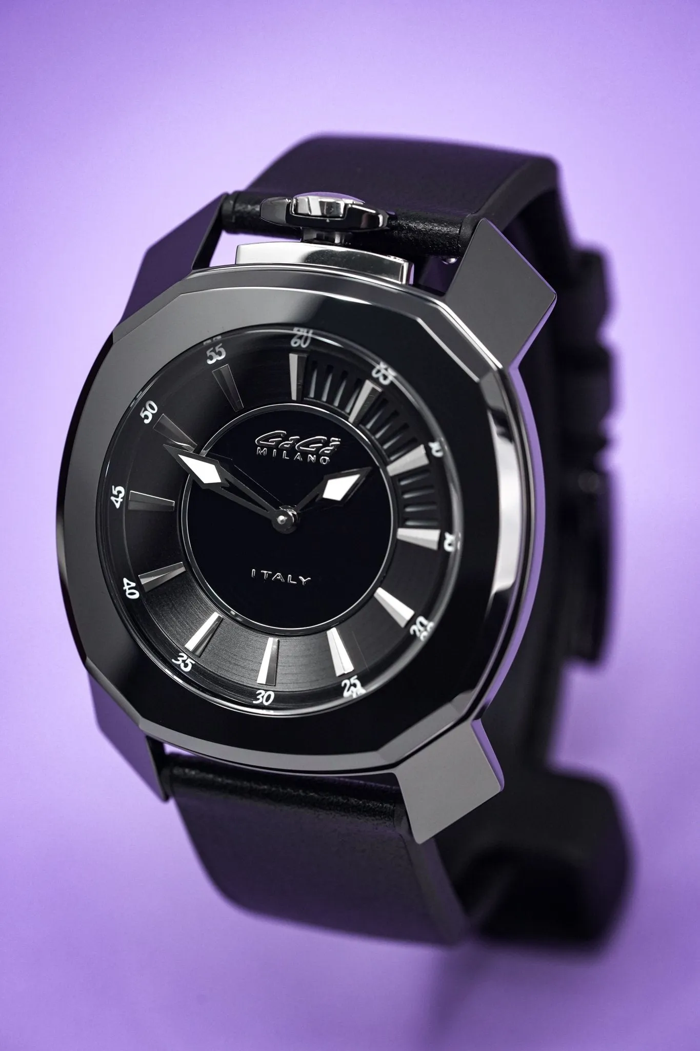 Gaga Milano Watch Frame_One Black Ceramic 7252.01