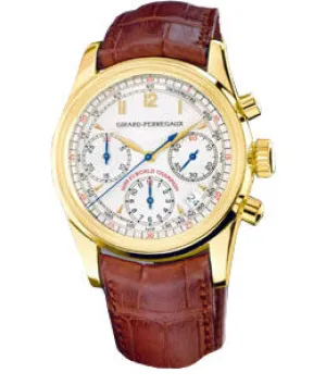 Girard Perragaux Ferrari 18kt Yellow Gold Brown Leather Men's Watch 49450.0.51.8148