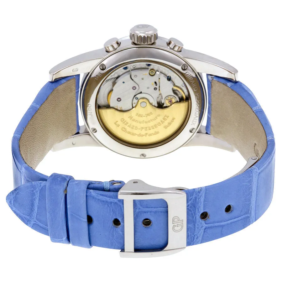 Girard Perregaux Collection Lady Diamond 18kt White Gold Brown Leather Ladies Watch 80450.0.53.11M7