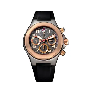 Girard Perregaux Laureato Chronograph Automatic Anthracite Dial Black Rubber Men's Watch 80180-26-212-FK6A