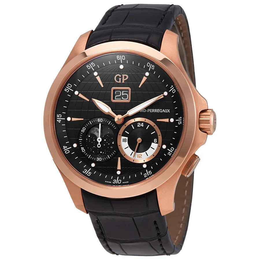 Girard Perregaux Traveller Large Date Moonphase GMT Automatic Men's Watch 49655-52-631-BB6A