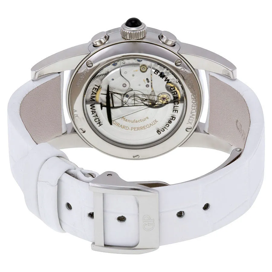 Girard Perregaux White Dial Chronograph Diamond Automatic Ladies Watch 80440D11A712-CB7A