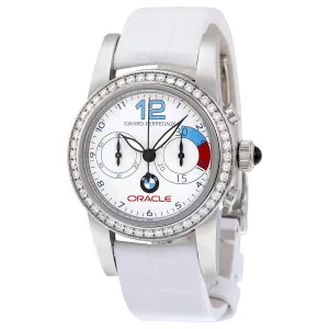 Girard Perregaux White Dial Chronograph Diamond Automatic Ladies Watch 80440D11A712-CB7A