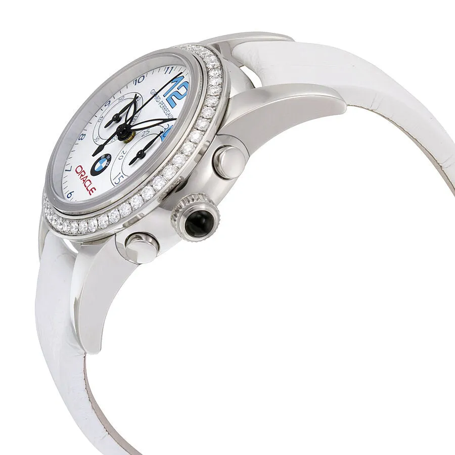 Girard Perregaux White Dial Chronograph Diamond Automatic Ladies Watch 80440D11A712-CB7A