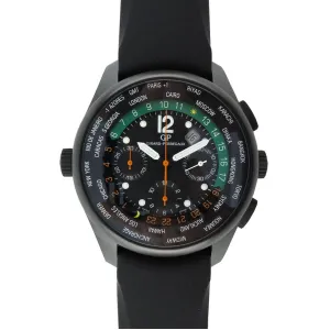 Girard Perregaux WW.TC El Avila Black Dial Black Rubber Automatic Men's Watch 49820-32-652-FK6A