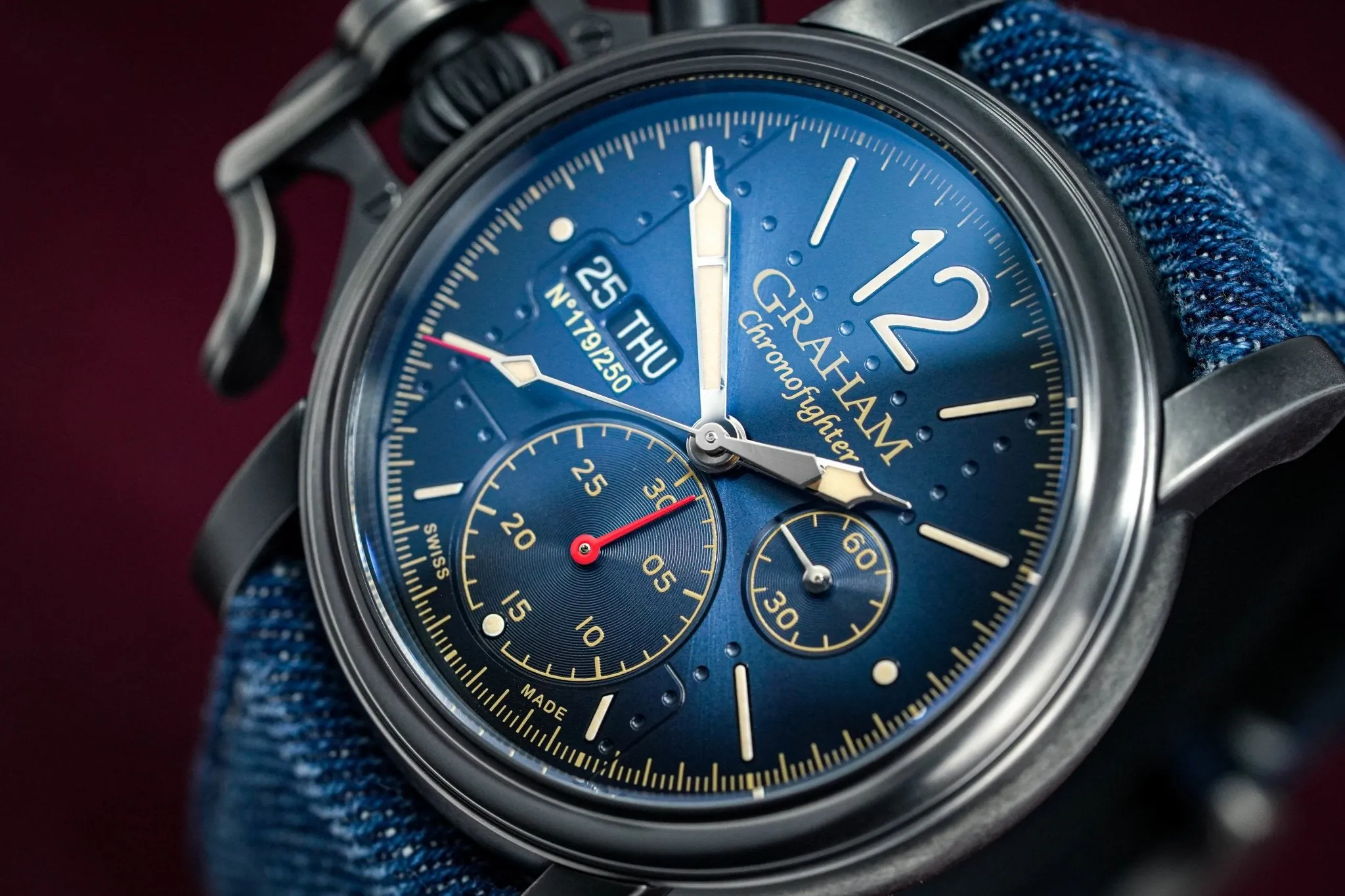 Graham Chronofighter Vintage Aircraft Blue