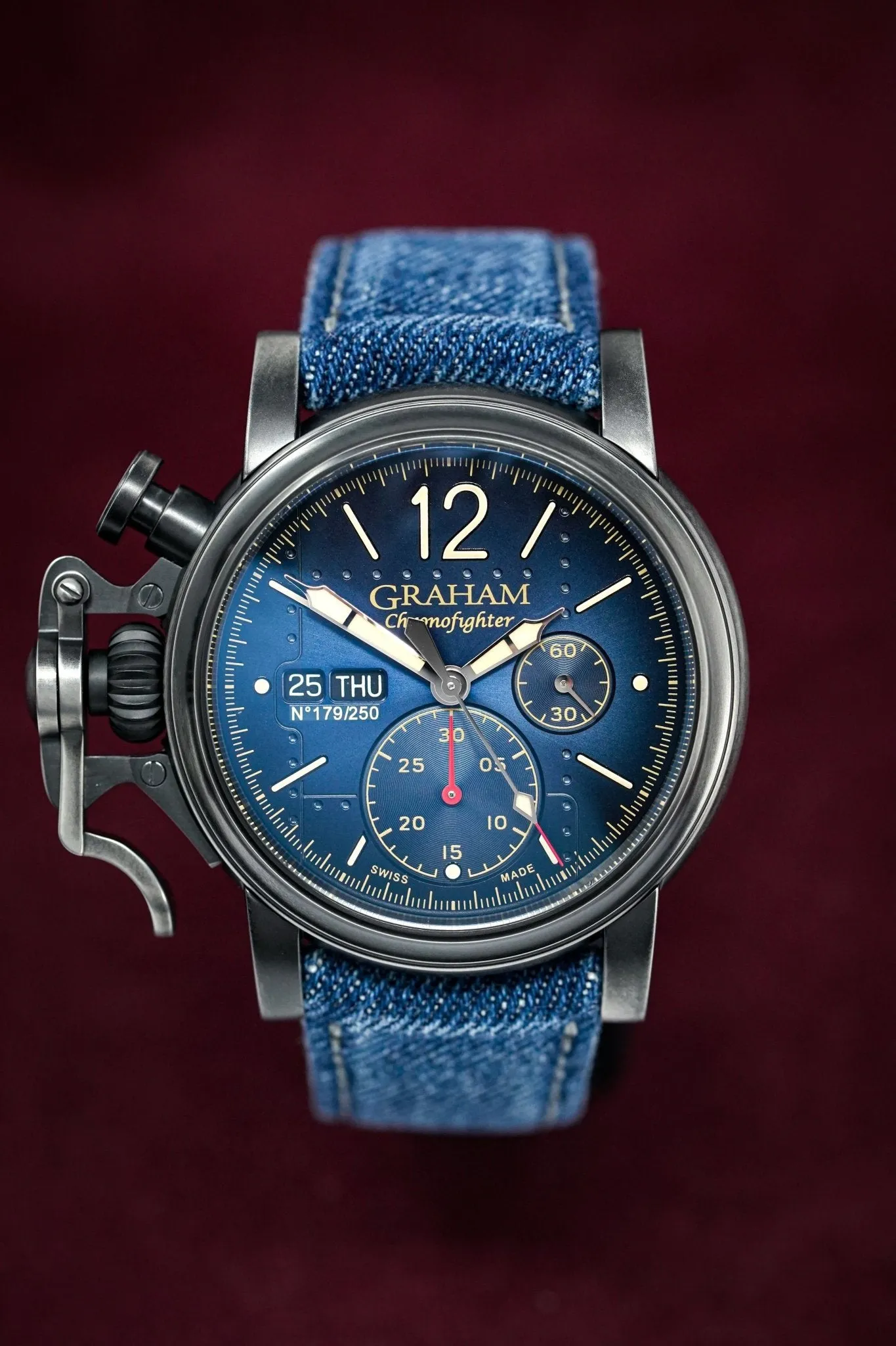 Graham Chronofighter Vintage Aircraft Blue