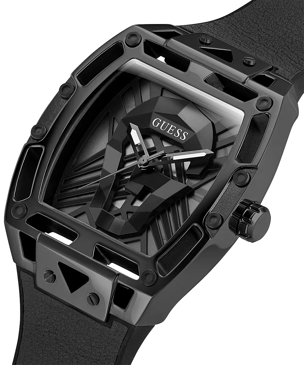 Guess All Black Rubber Strap Men's Watch GW0500G2