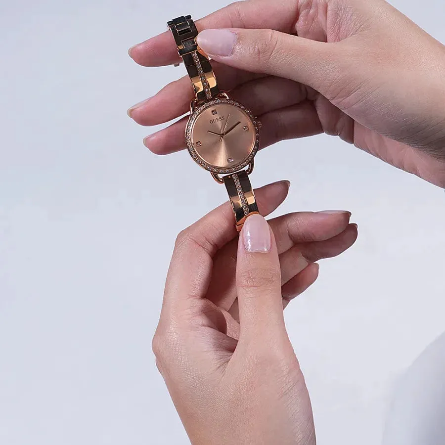 Guess Bellini Ladies Rose Gold Watch GW0022L3