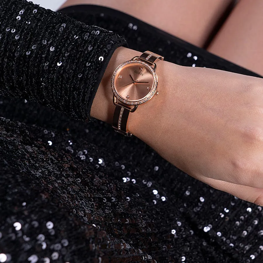 Guess Bellini Ladies Rose Gold Watch GW0022L3