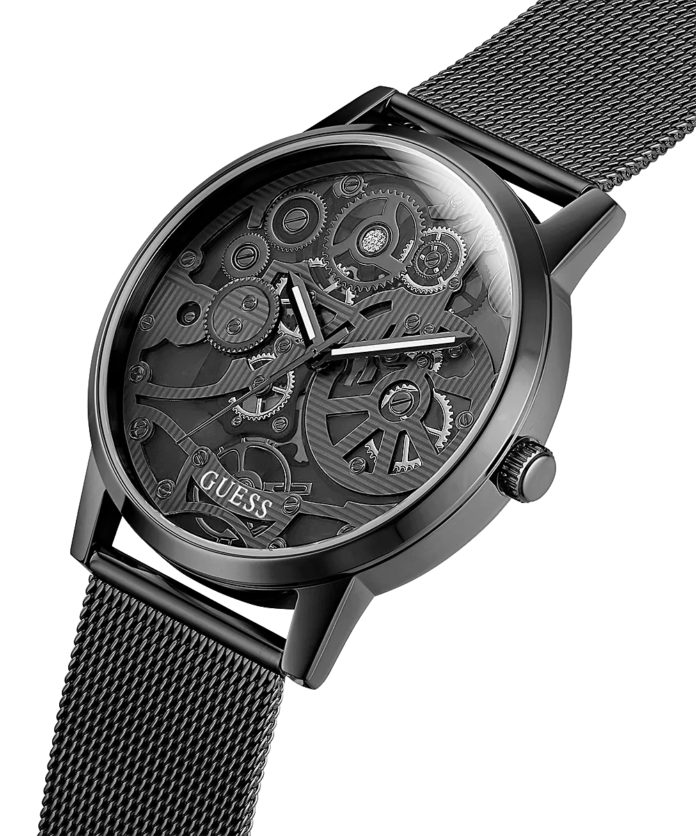 Guess Black Case Mesh Strap Men's Watch GW0538G3