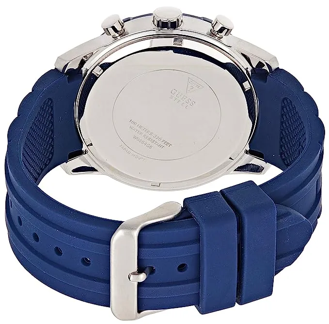 Guess Caliber Blue Rubber Strap Men's Watch W0864G6