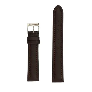 Men's Genuine Smooth Leather Watch Band - Brown