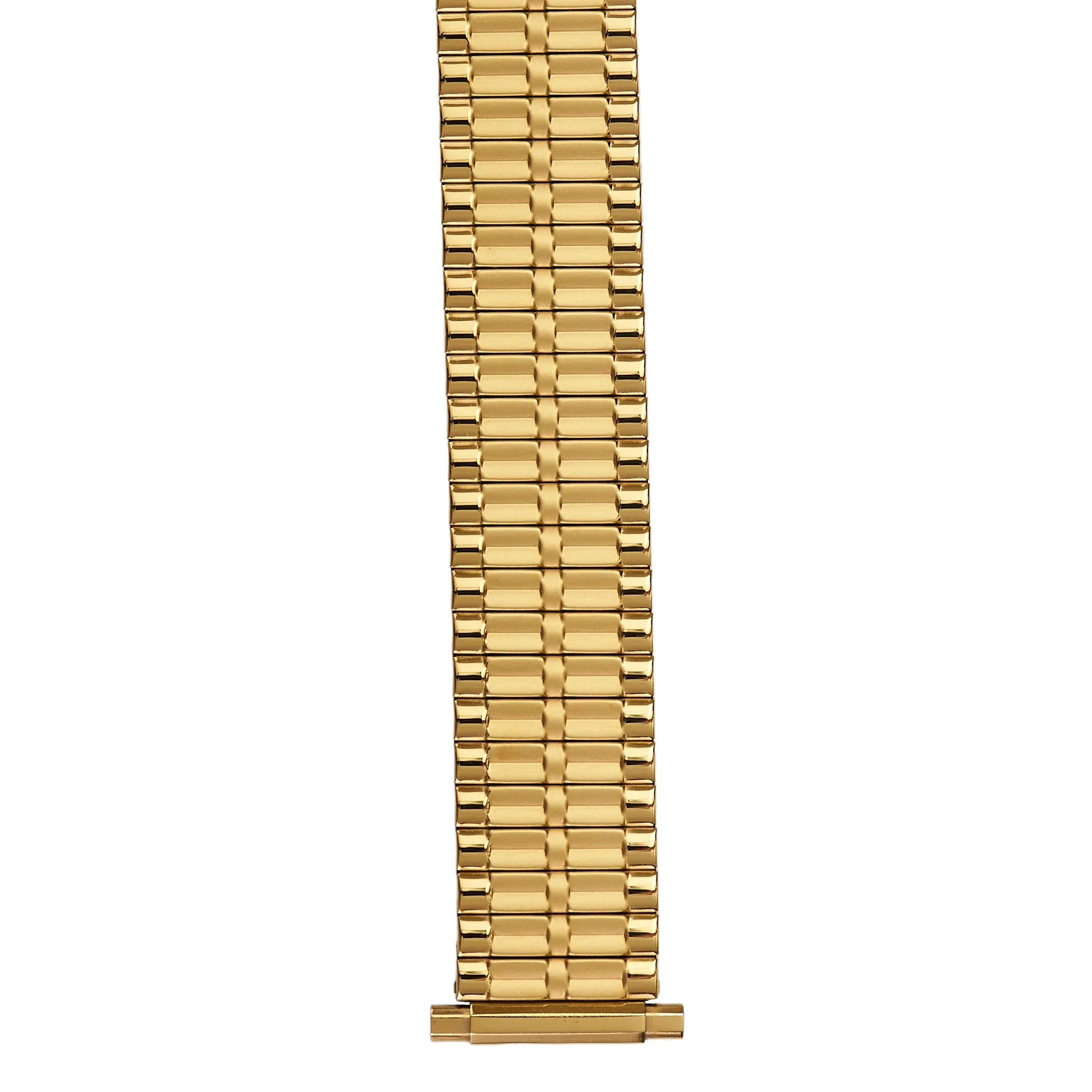 Men's Stainless Steel Expansion Watch Band, 16-22mm - Gold Tone