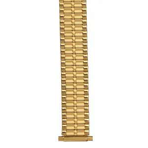 Men's Stainless Steel Expansion Watch Band, 16-22mm - Gold Tone