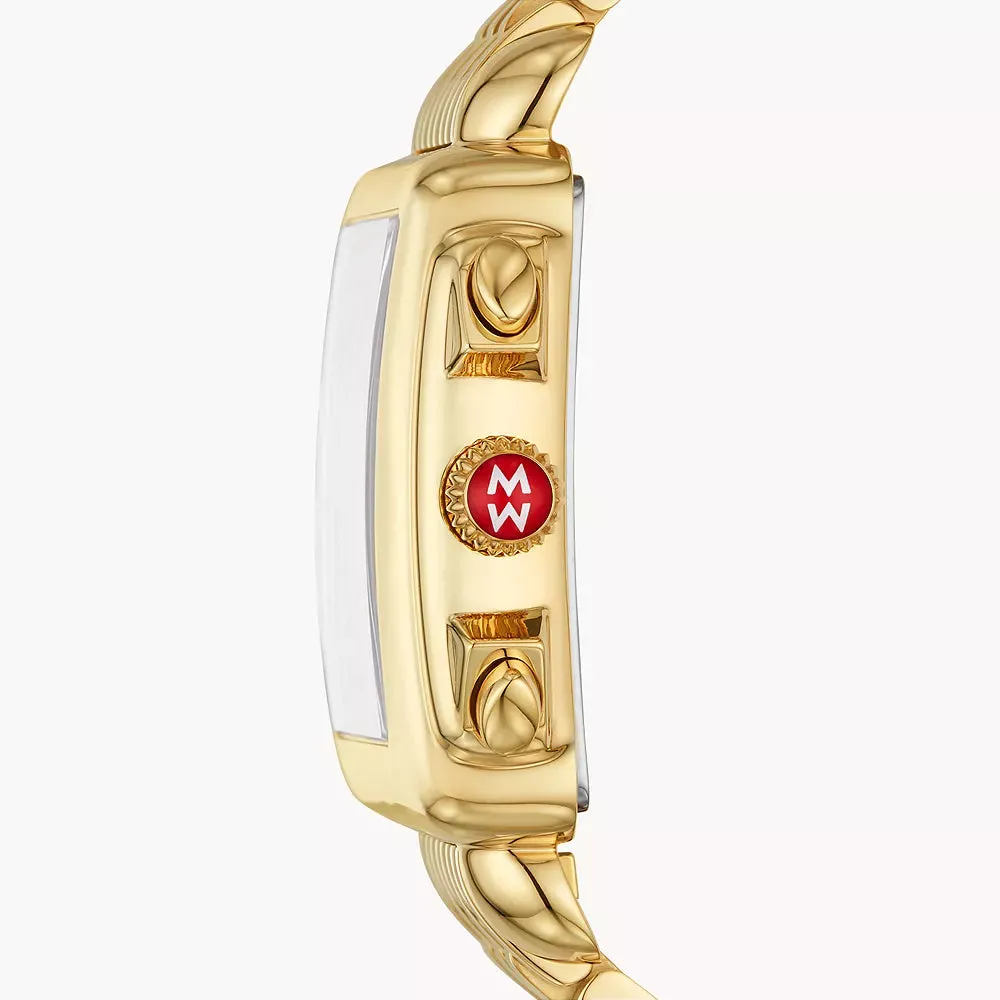 Michele Deco 18K Gold-Plated Diamond Watch
