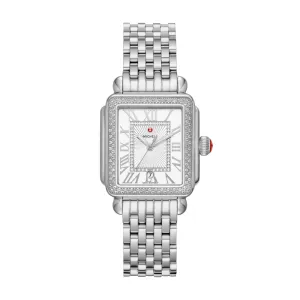 Michele Deco Madison Mid Stainless Diamond Watch