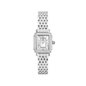 Michele Deco Madison Mini Diamond Stainless Steel Watch