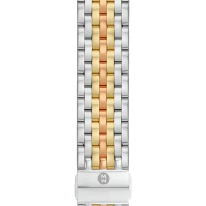 Michele Tri-Tone 18k Gold Plated Bracelet Band for Apple Watch®
