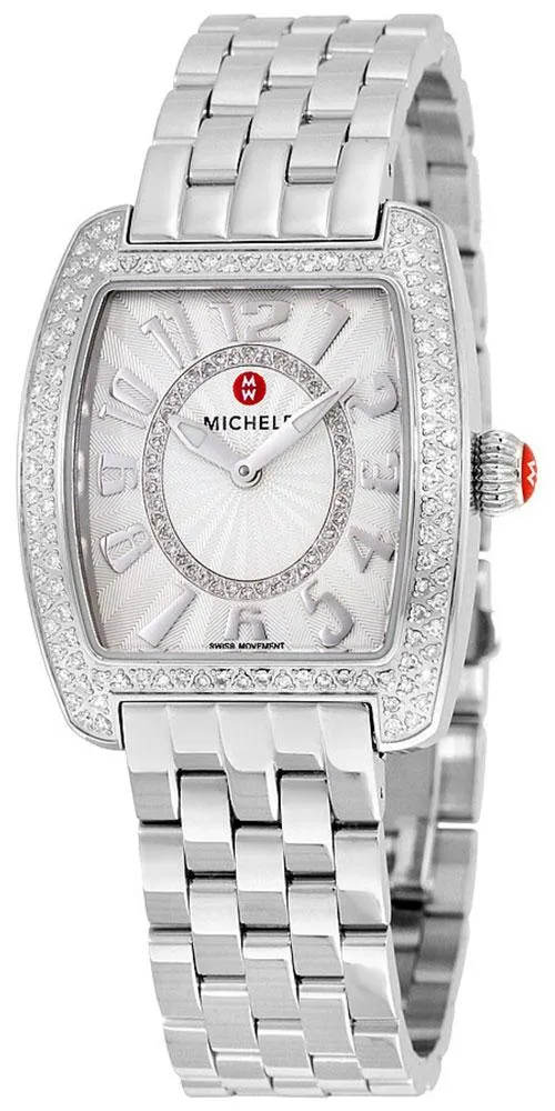 Michele Urban Mini  Stainless Steel Silver Dial Diamonds Women's Watch MWW02A000572