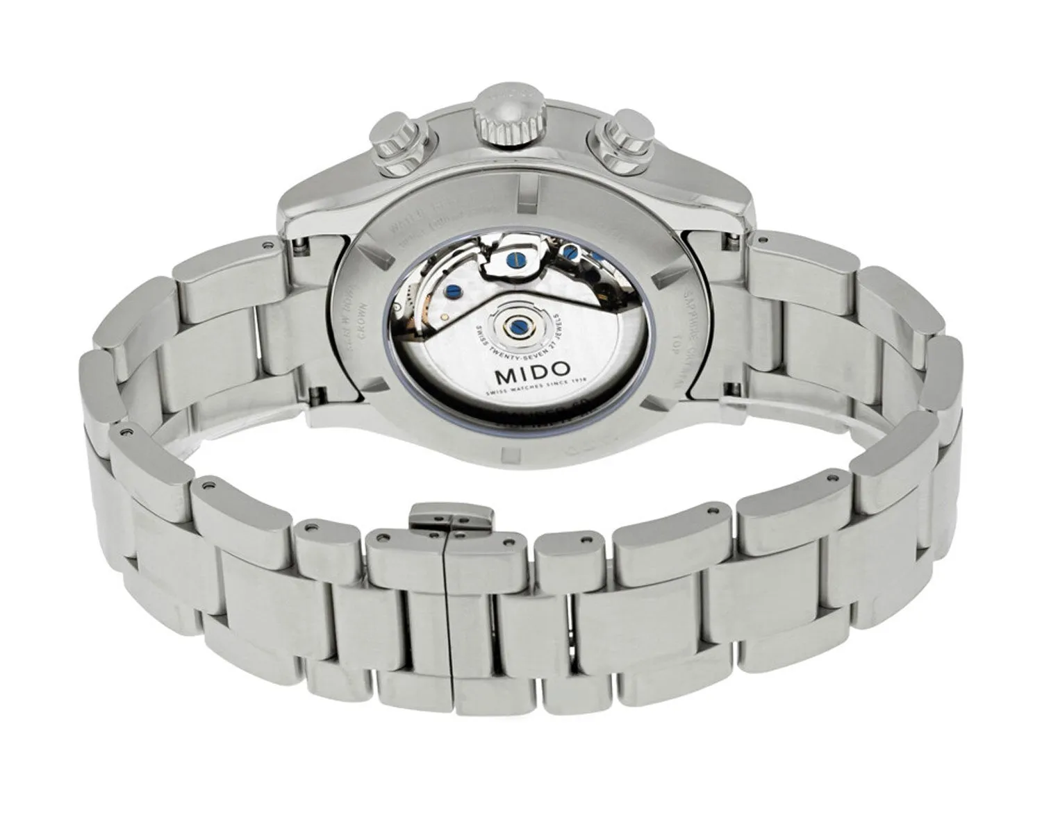 Mido Multifort Automatic Chronograph Stainless Steel Black Dial Date Mens Watch M025.627.11.061.00