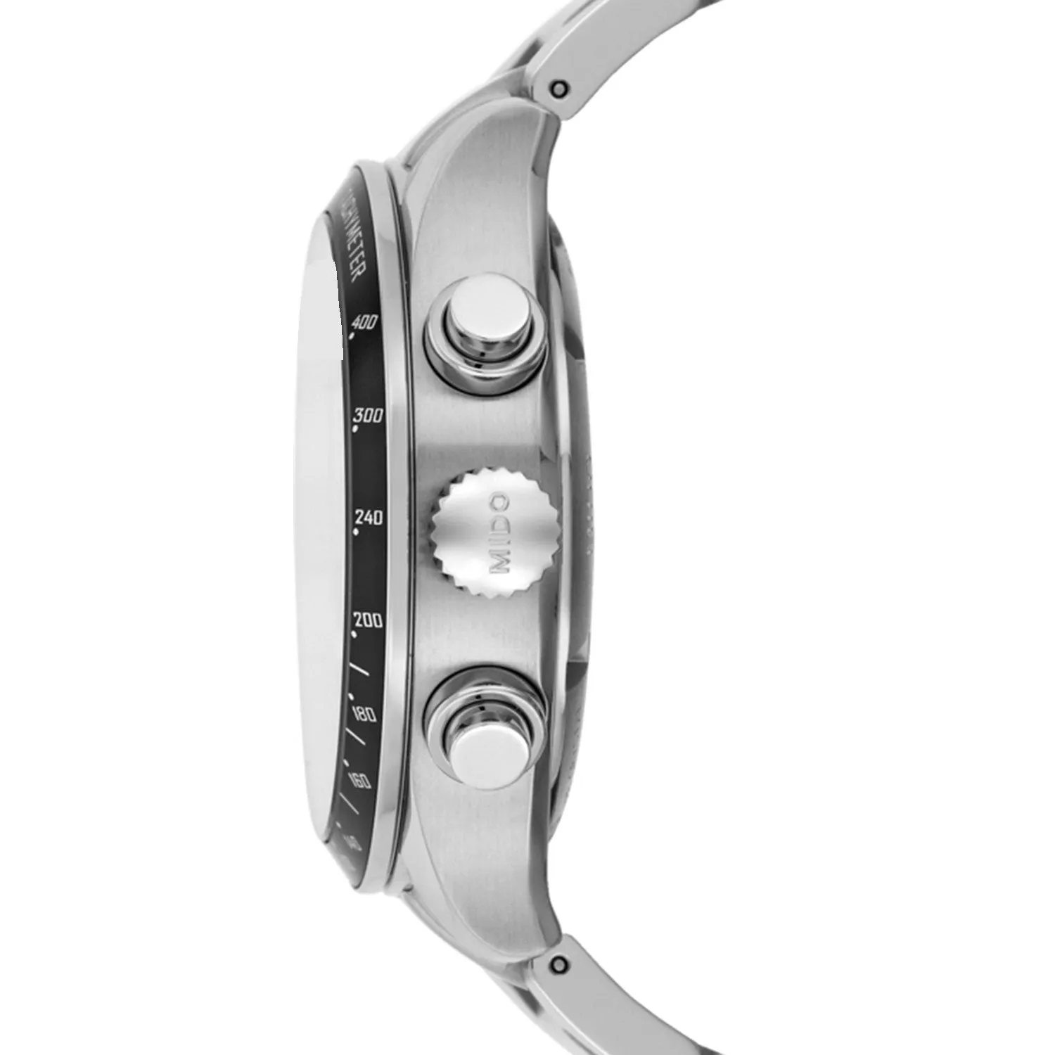 Mido Multifort Automatic Chronograph Stainless Steel Black Dial Date Mens Watch M025.627.11.061.00