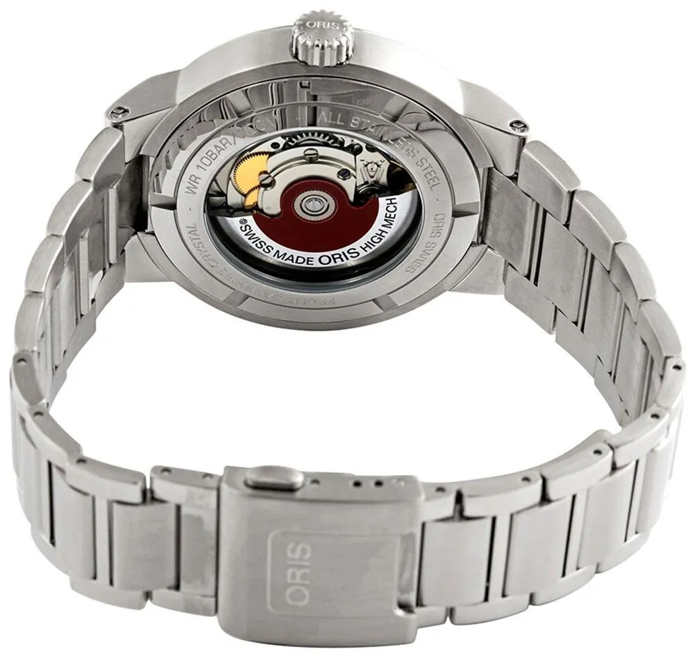 Oris TT1 Automatic Stainless Steel Black Dial Day-Date Mens Watch 735 7752 4154-MB