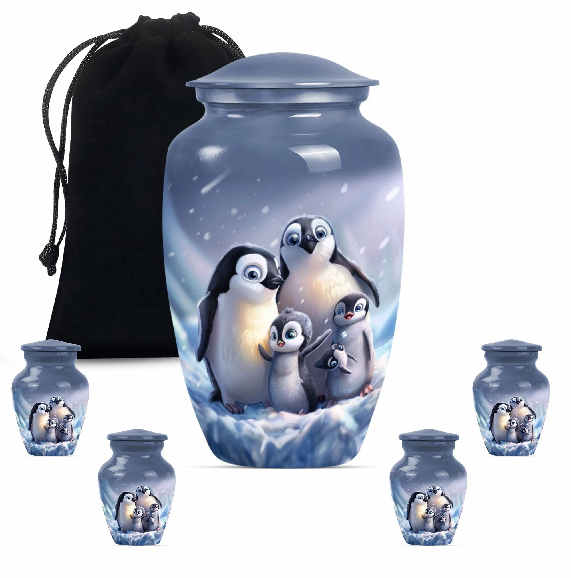 Penguin Urn: Gentleman's Cadence - Urn For Cremated Human Ashes