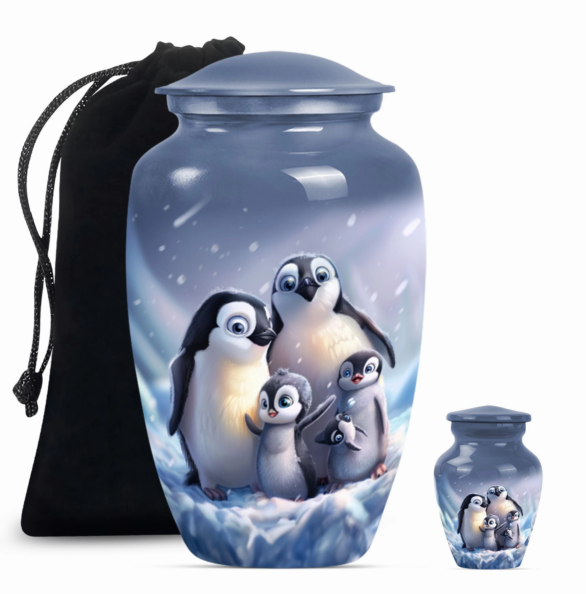 Penguin Urn: Gentleman's Cadence - Urn For Cremated Human Ashes