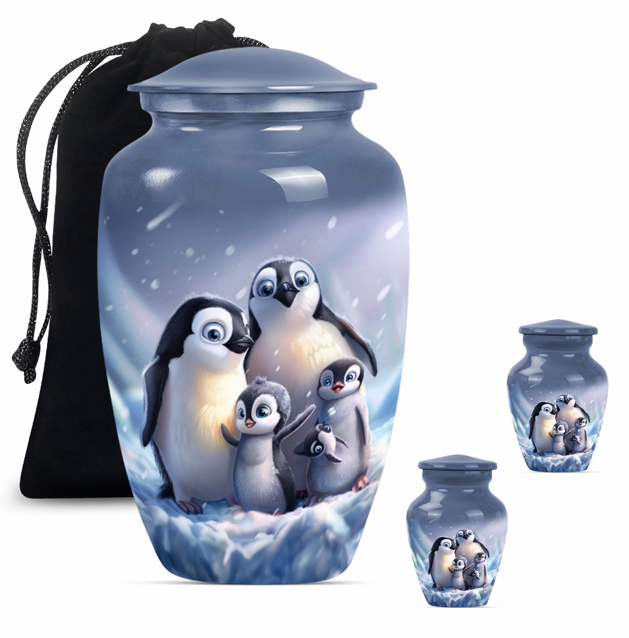 Penguin Urn: Gentleman's Cadence - Urn For Cremated Human Ashes