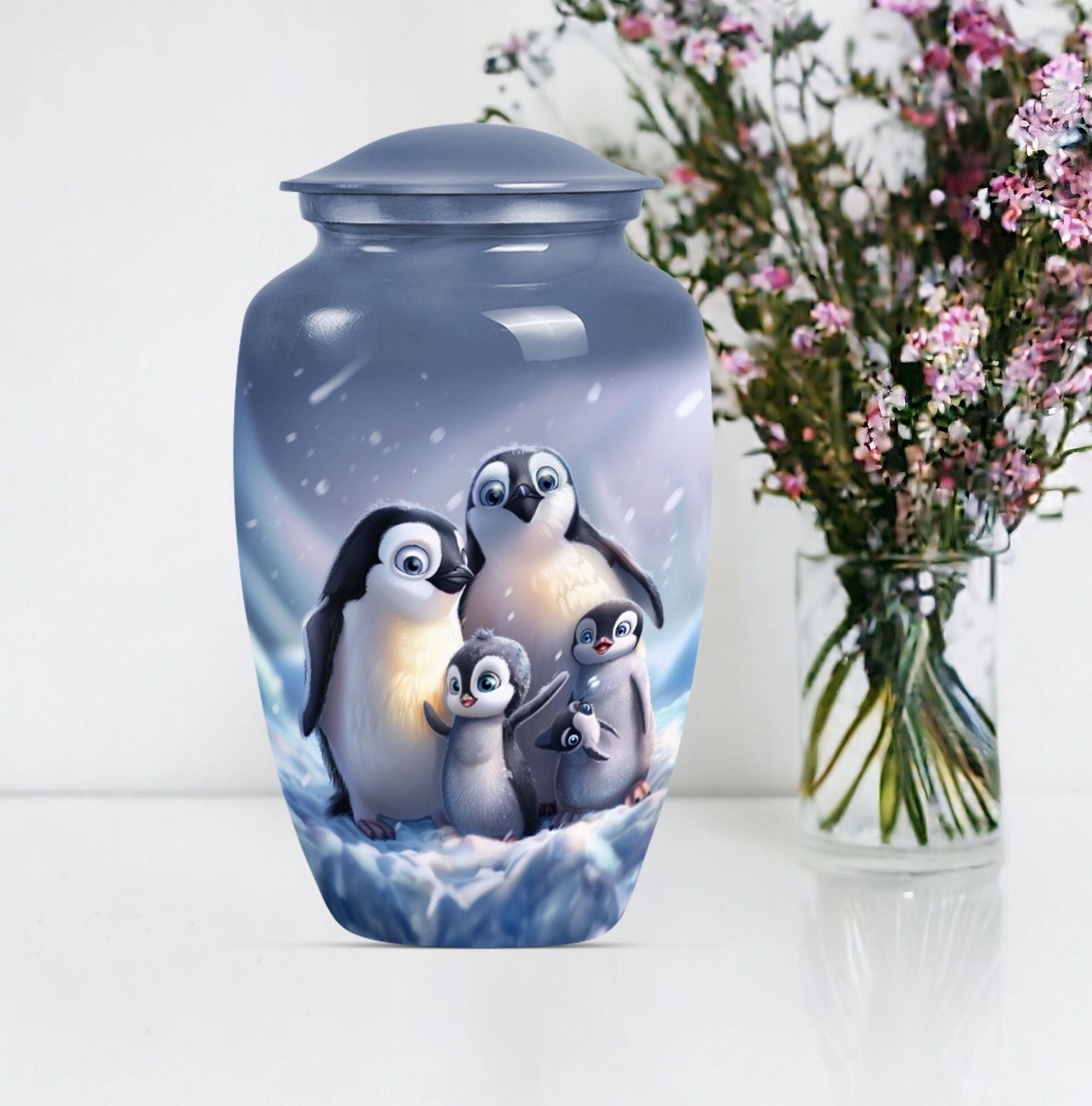 Penguin Urn: Gentleman's Cadence - Urn For Cremated Human Ashes