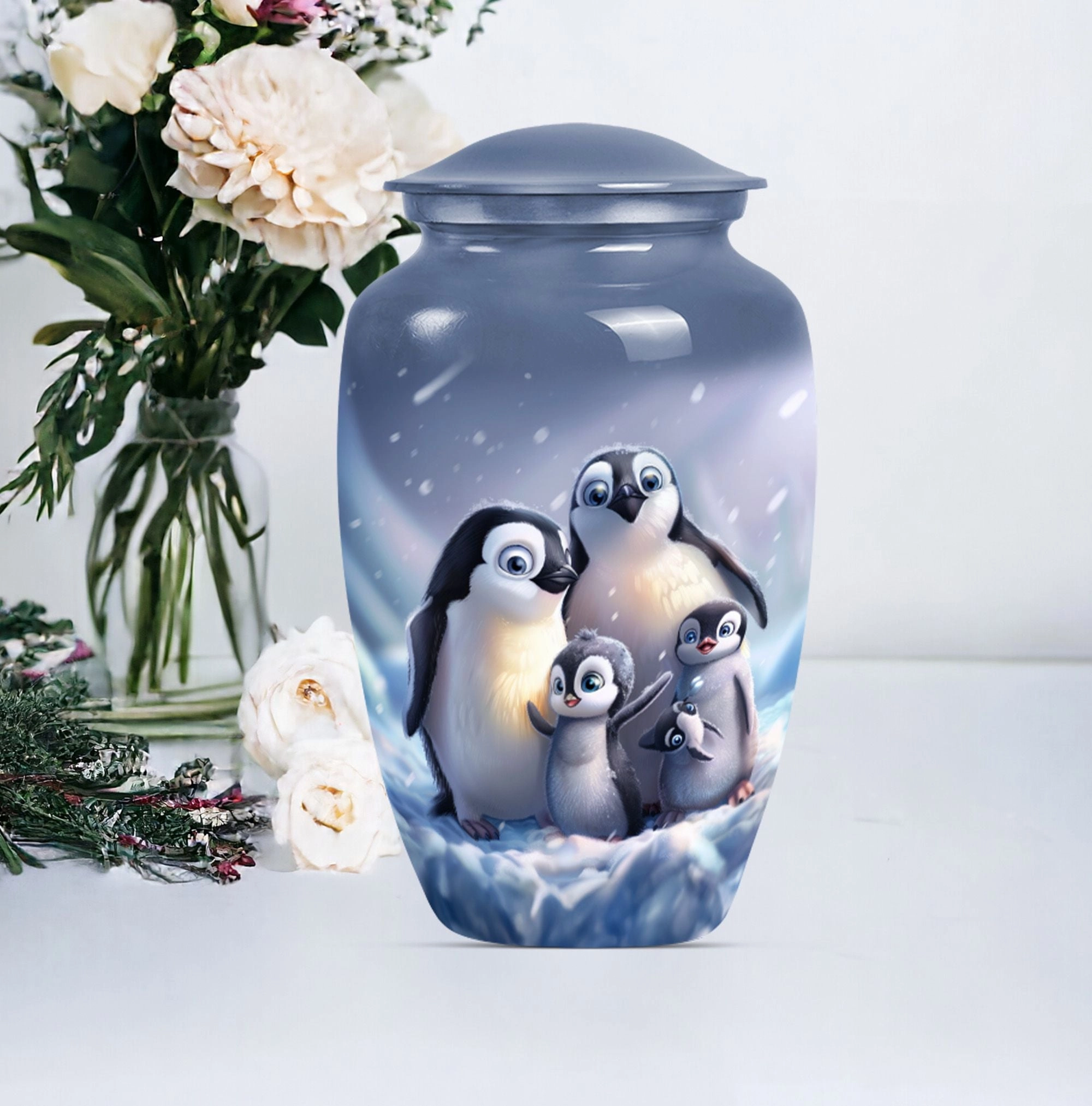 Penguin Urn: Gentleman's Cadence - Urn For Cremated Human Ashes