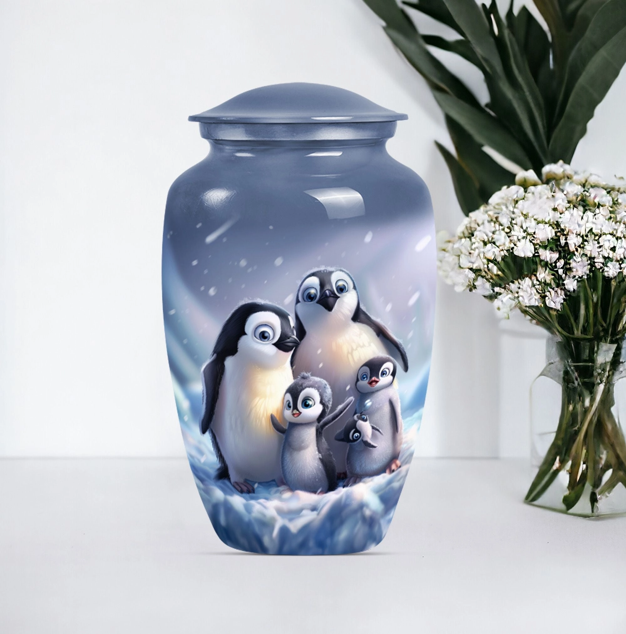 Penguin Urn: Gentleman's Cadence - Urn For Cremated Human Ashes