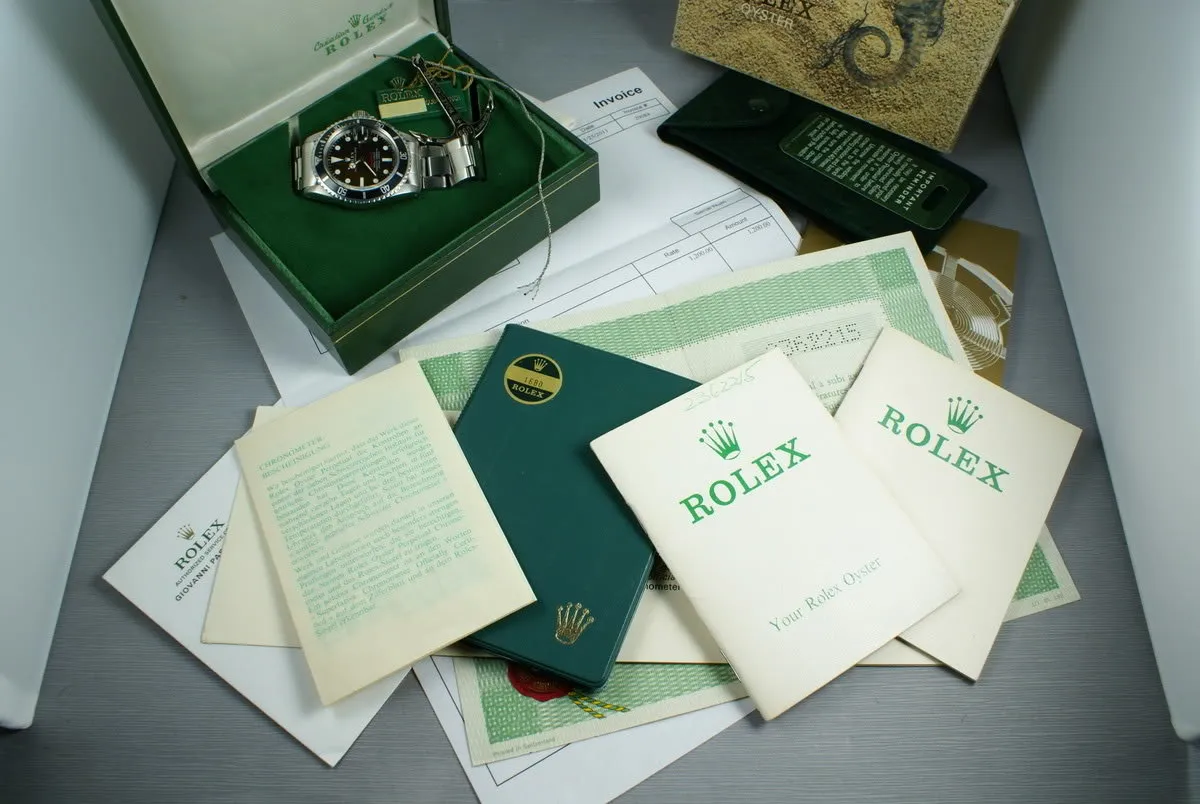 Rolex Red Submariner Ref: 1680 Meters First Mark 2 BROWN with papers