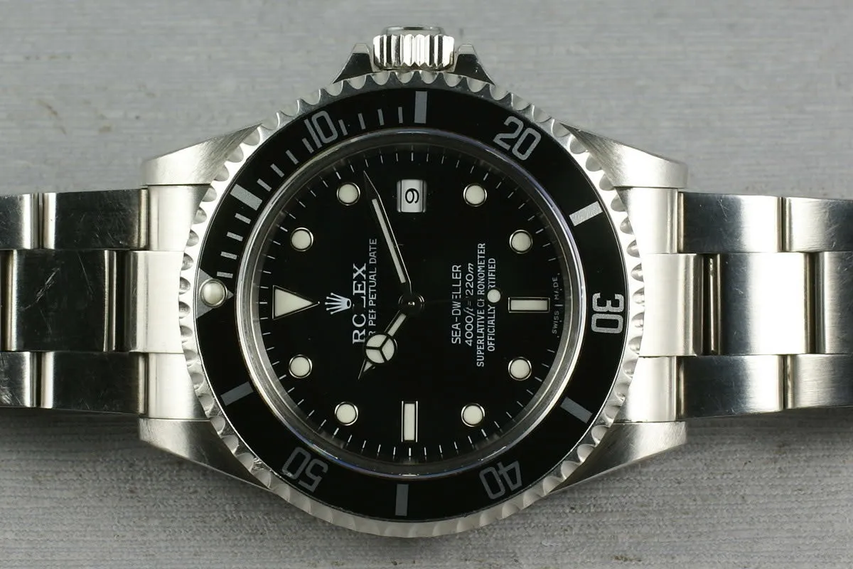 Rolex Sea Dweller 16600 with Box and Papers