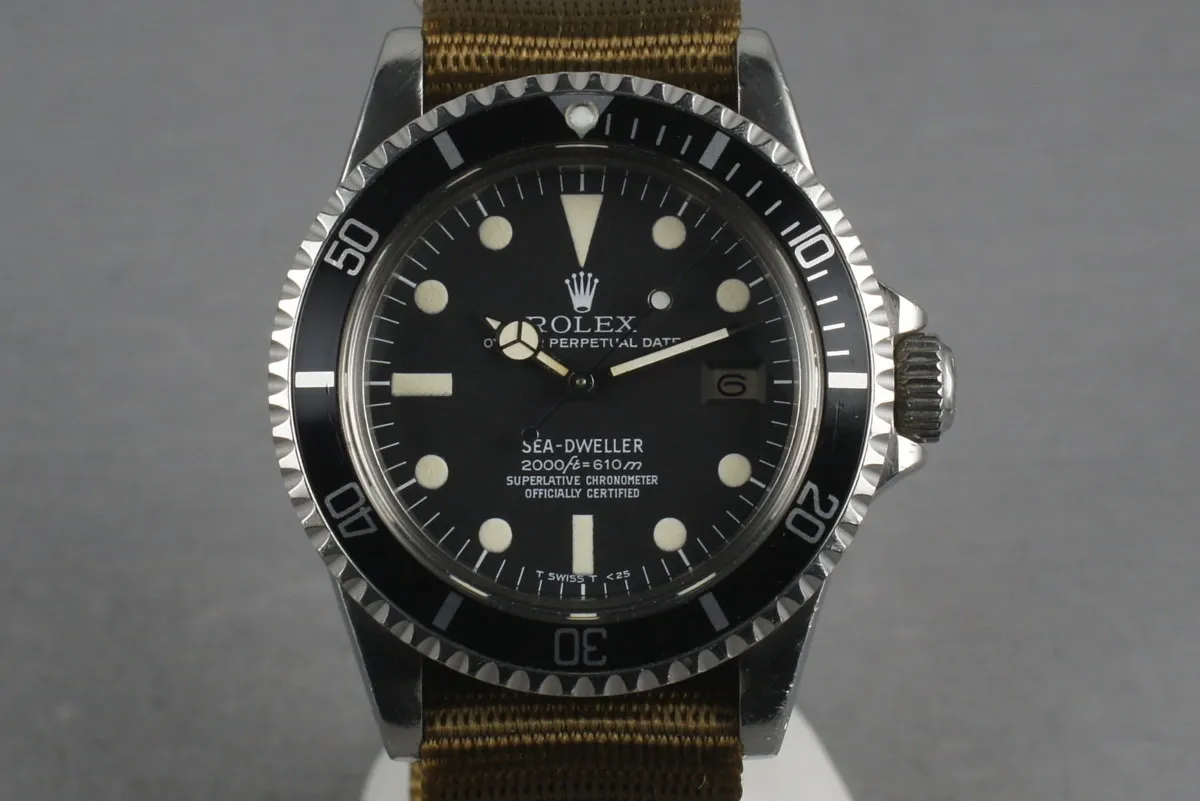 Rolex Sea Dweller 1665 Rail Dial on Nato