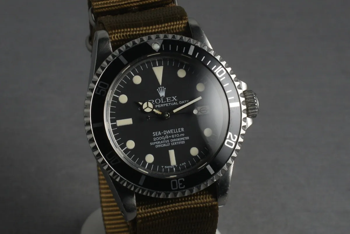 Rolex Sea Dweller 1665 Rail Dial on Nato