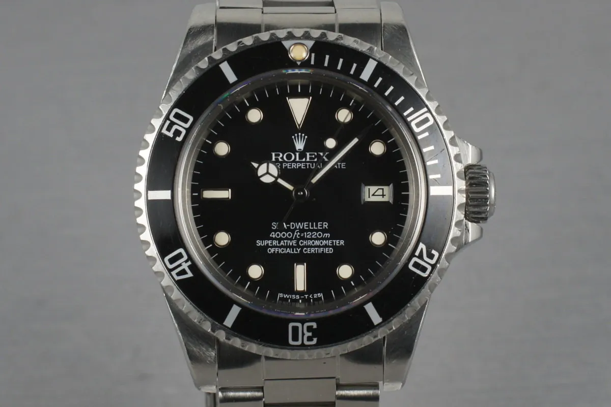 Rolex Sea Dweller 16660 with RSC service Papers