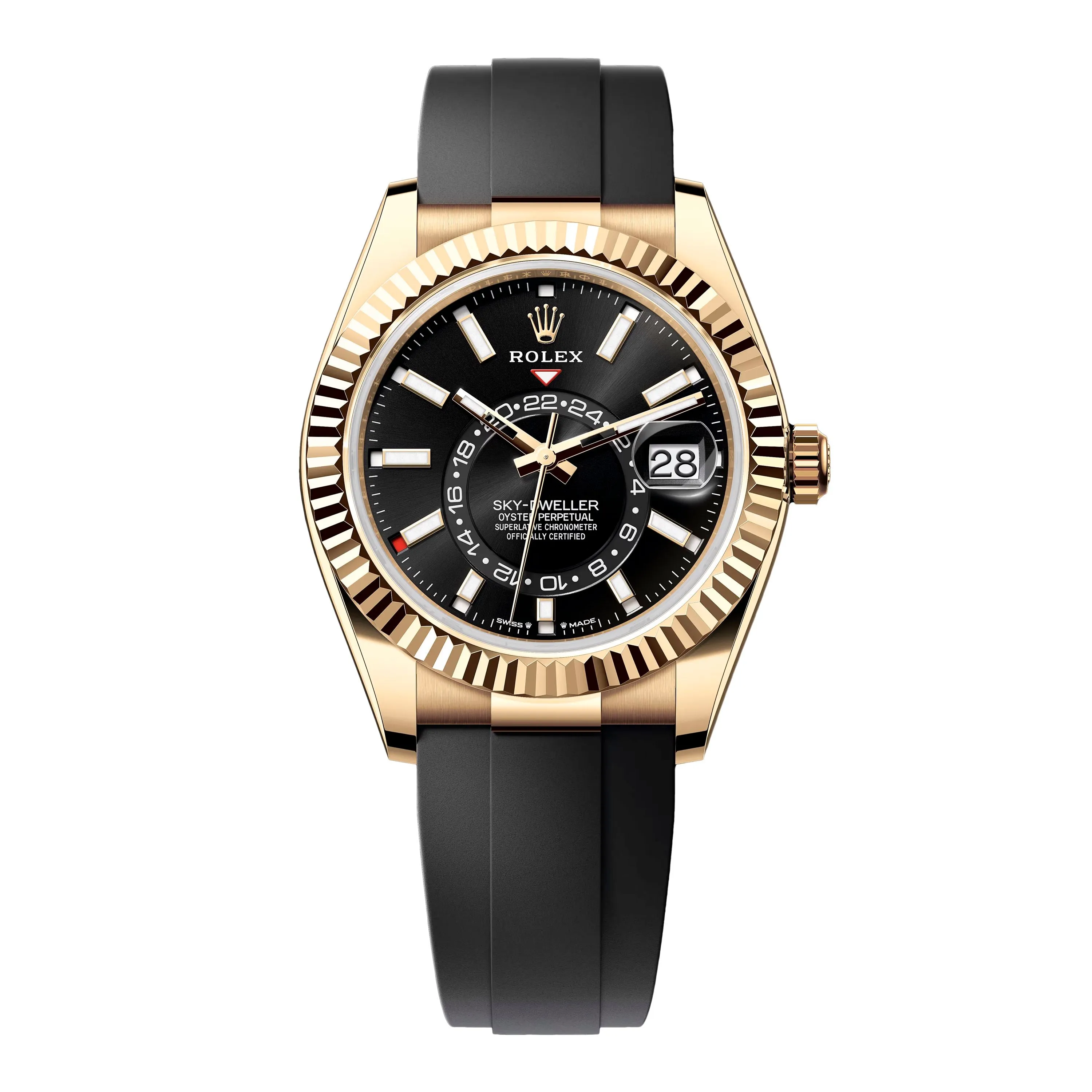 Rolex Sky-Dweller 336238 Black Dial Mens Watch Box Papers