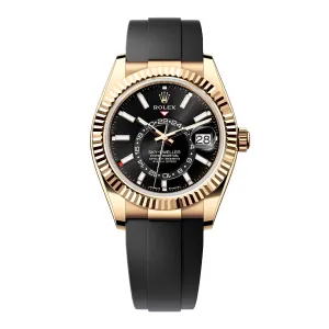 Rolex Sky-Dweller 336238 Black Dial Mens Watch Box Papers
