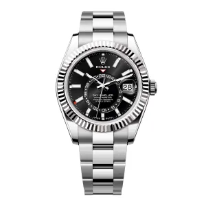 Rolex Sky-Dweller 336934 Black Dial Mens Watch Box Papers