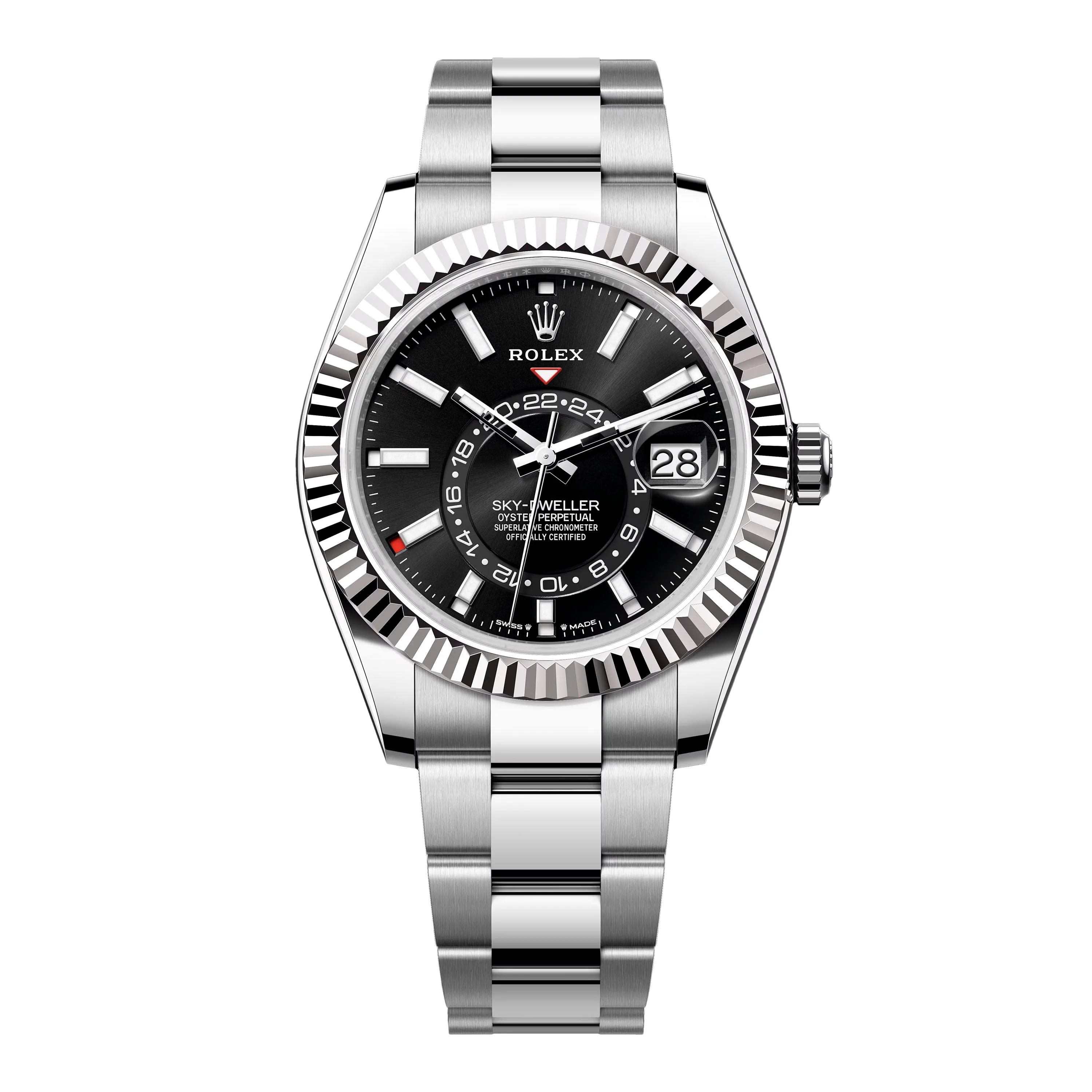 Rolex Sky-Dweller 336934 Black Dial Mens Watch Box Papers